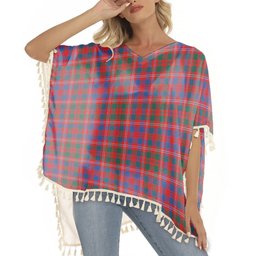 ScotsTee Shop Scottish MacColl Hunting Modern Tartan Square Fringed Shawl