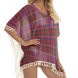 ScotsTee Shop Scottish MacColl Hunting Modern Tartan Square Fringed Shawl