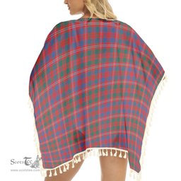 ScotsTee Shop Scottish MacColl Hunting Modern Tartan Square Fringed Shawl