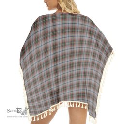 ScotsTee Shop Scottish Innes Red Dress Dance Tartan Square Fringed Shawl