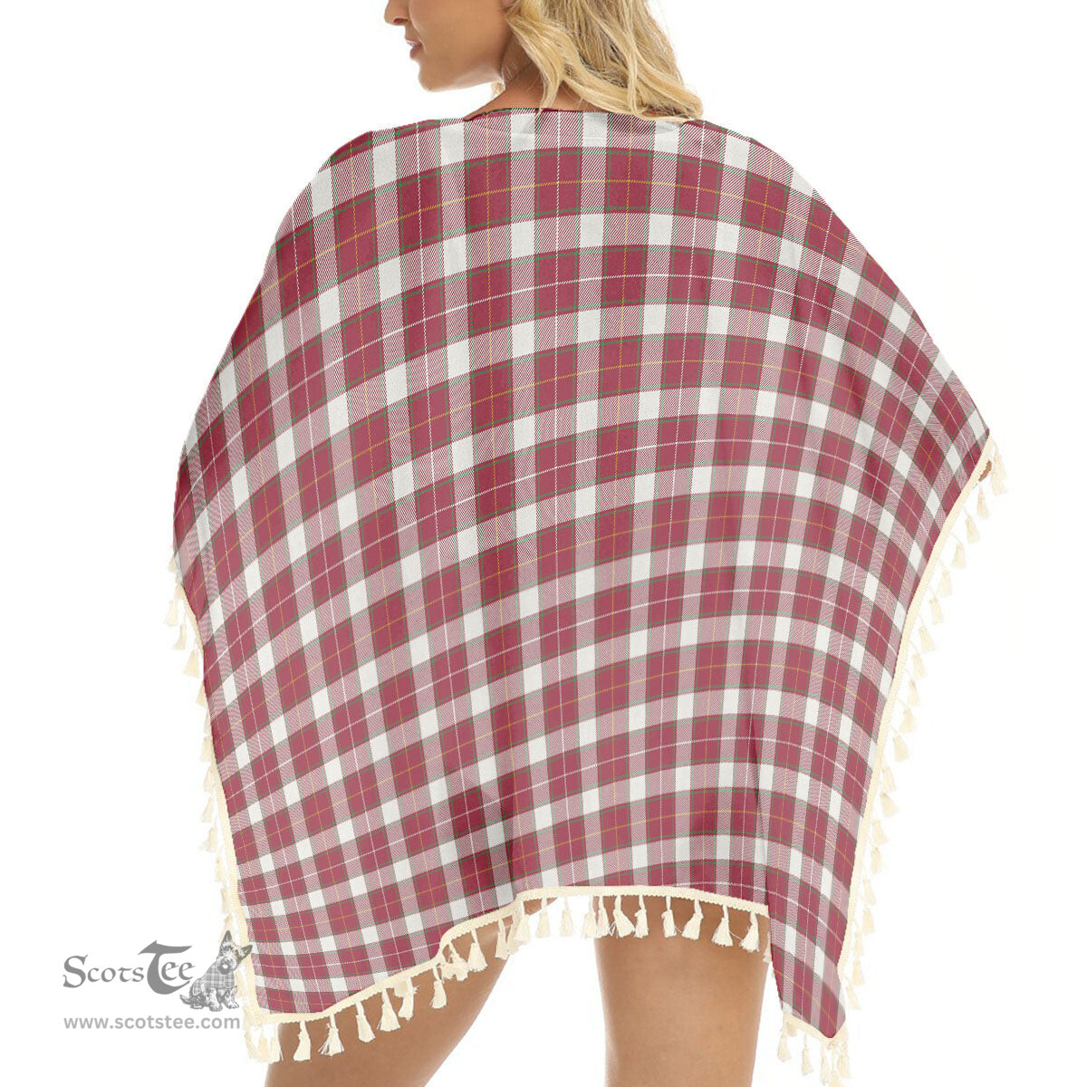 ScotsTee Shop Scottish McPhee Dress Modern Tartan Square Fringed Shawl
