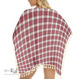 ScotsTee Shop Scottish McPhee Dress Modern Tartan Square Fringed Shawl