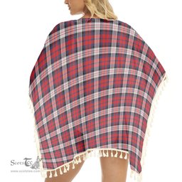 ScotsTee Shop Scottish MacDonald Dress Irish Modern Tartan Square Fringed Shawl