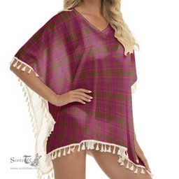 ScotsTee Shop Scottish Lumsden of Clova Tartan Square Fringed Shawl