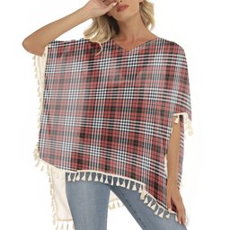 ScotsTee Shop Scottish Little of Morton Rigg Ancient Tartan Square Fringed Shawl