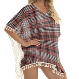 ScotsTee Shop Scottish Little of Morton Rigg Ancient Tartan Square Fringed Shawl