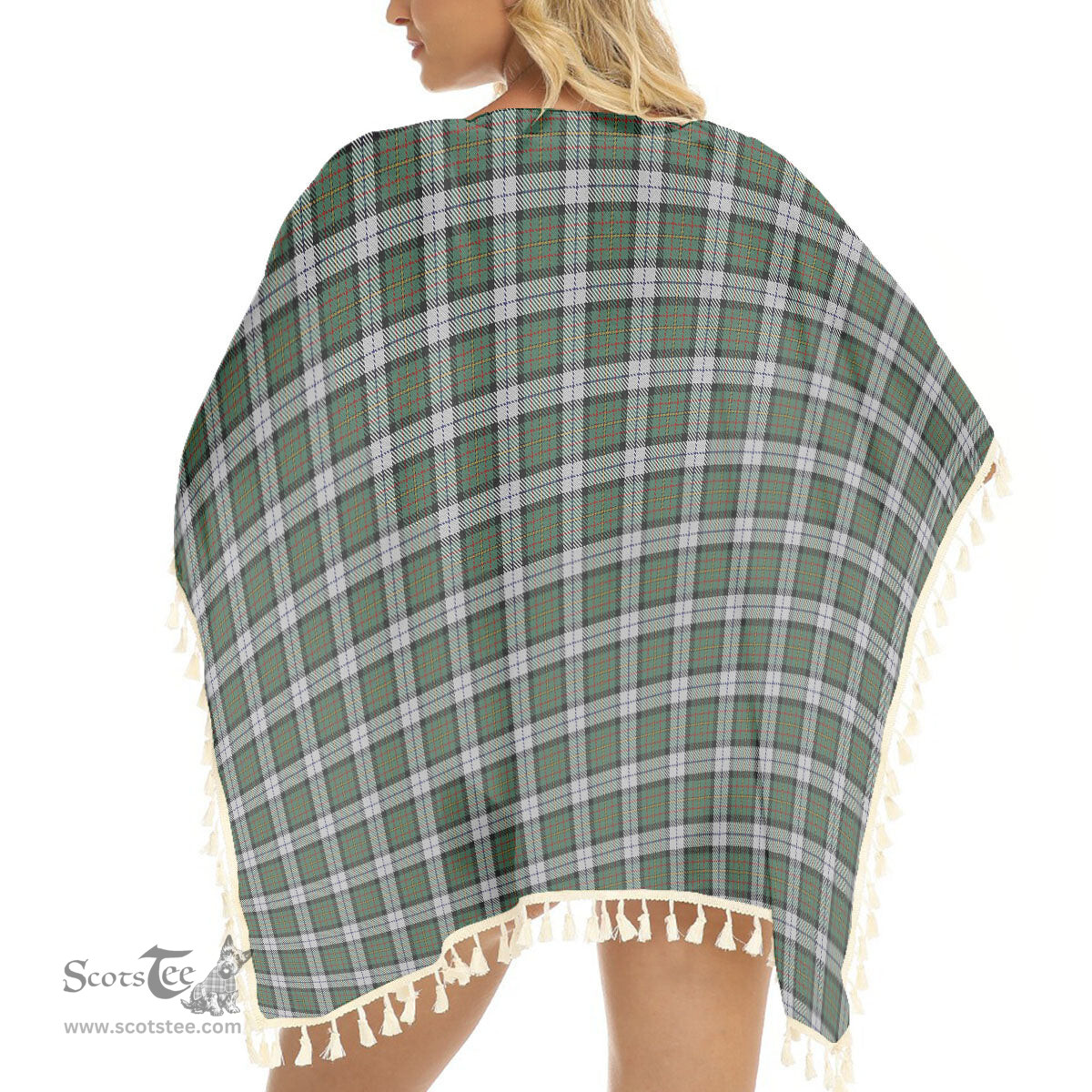 ScotsTee Shop Scottish MacLaren Dress Tartan Square Fringed Shawl