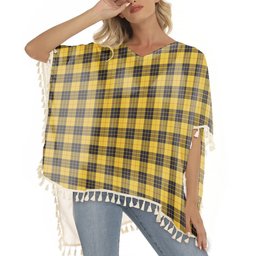 ScotsTee Shop Scottish MacLeod of Lewis Ancient SC Tartan Square Fringed Shawl