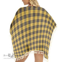 ScotsTee Shop Scottish MacLeod of Lewis Ancient SC Tartan Square Fringed Shawl