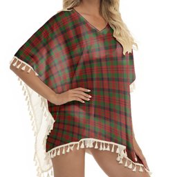 ScotsTee Shop Scottish MacNicol Inverness Tweed Mill Co Ltd Tartan Square Fringed Shawl