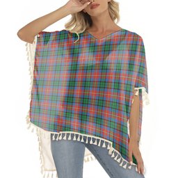 ScotsTee Shop Scottish Rattray of Lude Ancient Tartan Square Fringed Shawl
