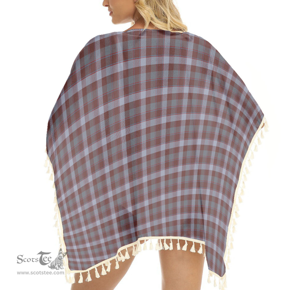 ScotsTee Shop Scottish Jardine of Castlemilk Modern Tartan Square Fringed Shawl