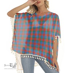 ScotsTee Shop Scottish Skene of Cromar Ancient Tartan Square Fringed Shawl