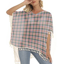 ScotsTee Shop Scottish Robertson Dress #2 Ancient Tartan Square Fringed Shawl