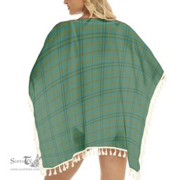 ScotsTee Shop Scottish Moncreiffe of Atholl Ancient Tartan Square Fringed Shawl