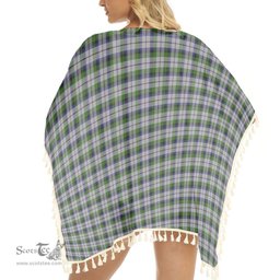 ScotsTee Shop Scottish McNachten Dress Tartan Square Fringed Shawl