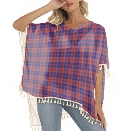 ScotsTee Shop Scottish MacGregor of Glengyle Tartan Square Fringed Shawl