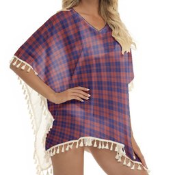 ScotsTee Shop Scottish MacGregor of Glengyle Tartan Square Fringed Shawl