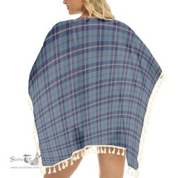 ScotsTee Shop Scottish McRae of America Tartan Square Fringed Shawl
