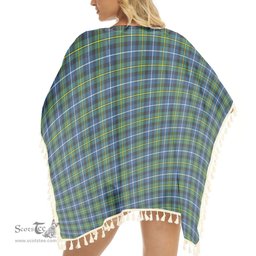 ScotsTee Shop Scottish McNeil of Barra Ancient Tartan Square Fringed Shawl