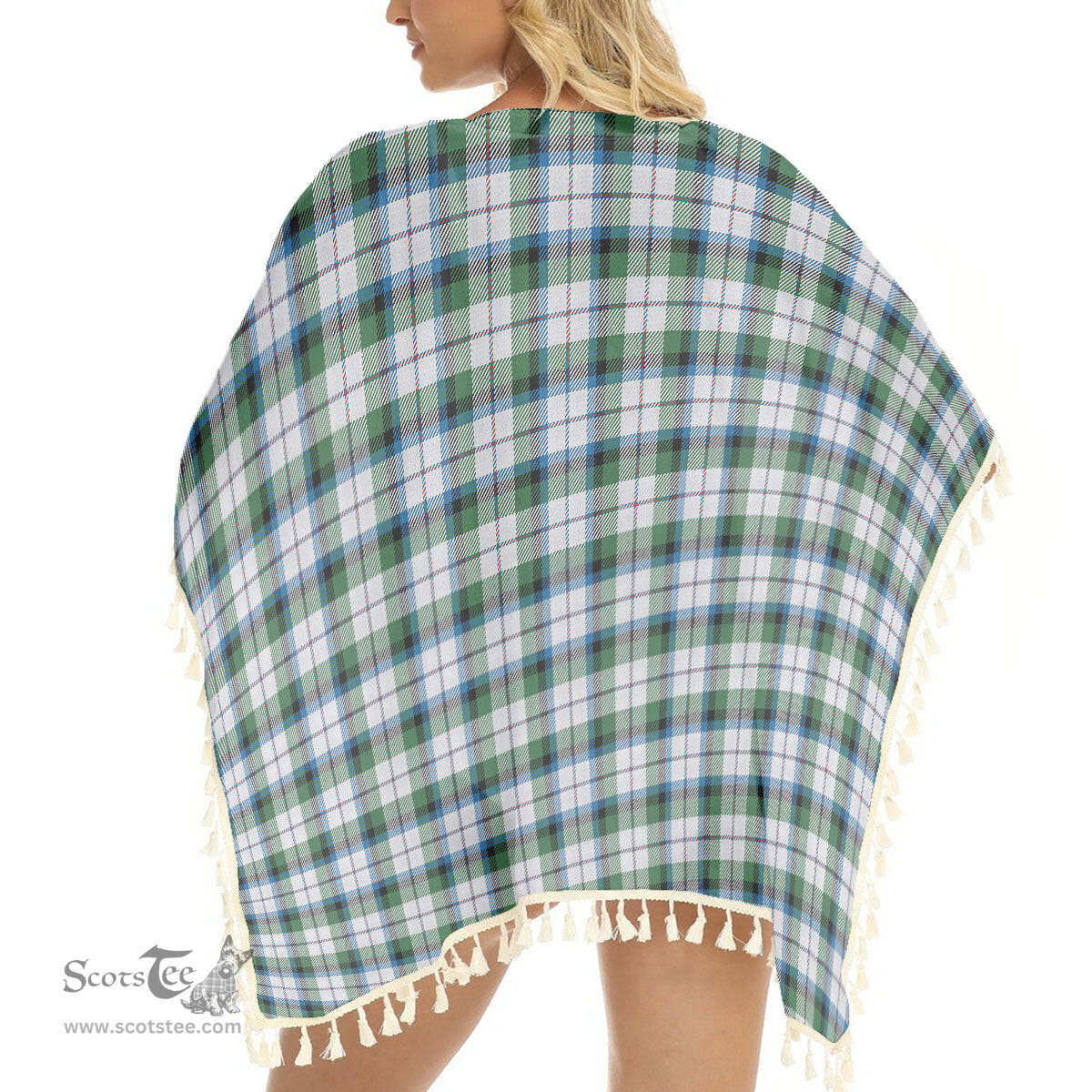 ScotsTee Shop Scottish McNaughton Dress Ancient Tartan Square Fringed Shawl