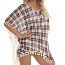 ScotsTee Shop Scottish McLean Dress Modern Tartan Square Fringed Shawl