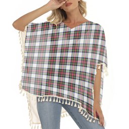 ScotsTee Shop Scottish Stewart Dress Modern Tartan Square Fringed Shawl