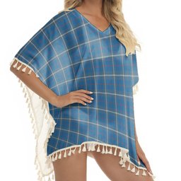 ScotsTee Shop Scottish McRae of America Ancient Tartan Square Fringed Shawl