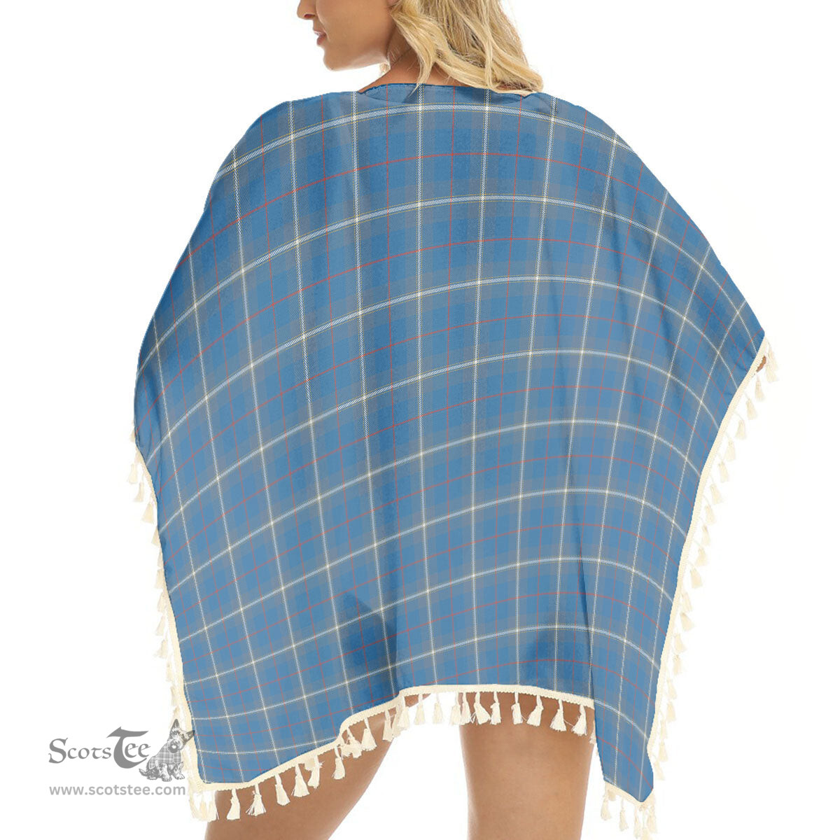 ScotsTee Shop Scottish McRae of America Ancient Tartan Square Fringed Shawl