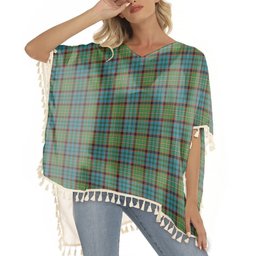ScotsTee Shop Scottish McNeacail Hunting Ancient Tartan Square Fringed Shawl