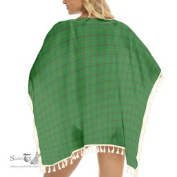 ScotsTee Shop Scottish Tribe of Mar Tartan Square Fringed Shawl