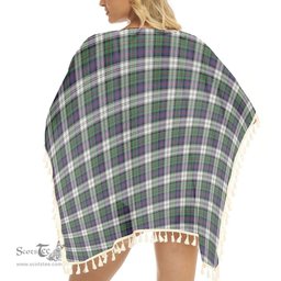 ScotsTee Shop Scottish McCallum Dress Modern Tartan Square Fringed Shawl