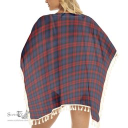ScotsTee Shop Scottish MacLachlan Tartan Square Fringed Shawl