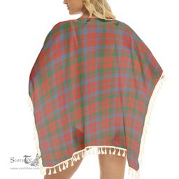 ScotsTee Shop Scottish Lumsden of Kintore Ancient Tartan Square Fringed Shawl