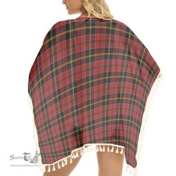ScotsTee Shop Scottish MacAlister of Skye Tartan Square Fringed Shawl