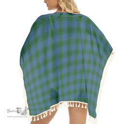ScotsTee Shop Scottish Greenlaw American Tartan Square Fringed Shawl