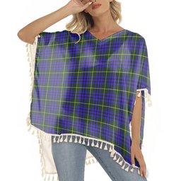 ScotsTee Shop Scottish Marshall of Keith Tartan Square Fringed Shawl