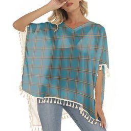 ScotsTee Shop Scottish MacLaine of Lochbuie Hunting Ancient Tartan Square Fringed Shawl