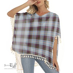 ScotsTee Shop Scottish McDonald Dress Ancient Tartan Square Fringed Shawl