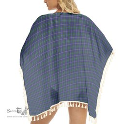 ScotsTee Shop Scottish Isle of Harris Tartan Square Fringed Shawl
