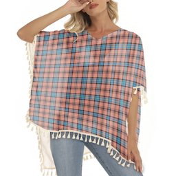 ScotsTee Shop Scottish Hannay Dress Modern Tartan Square Fringed Shawl