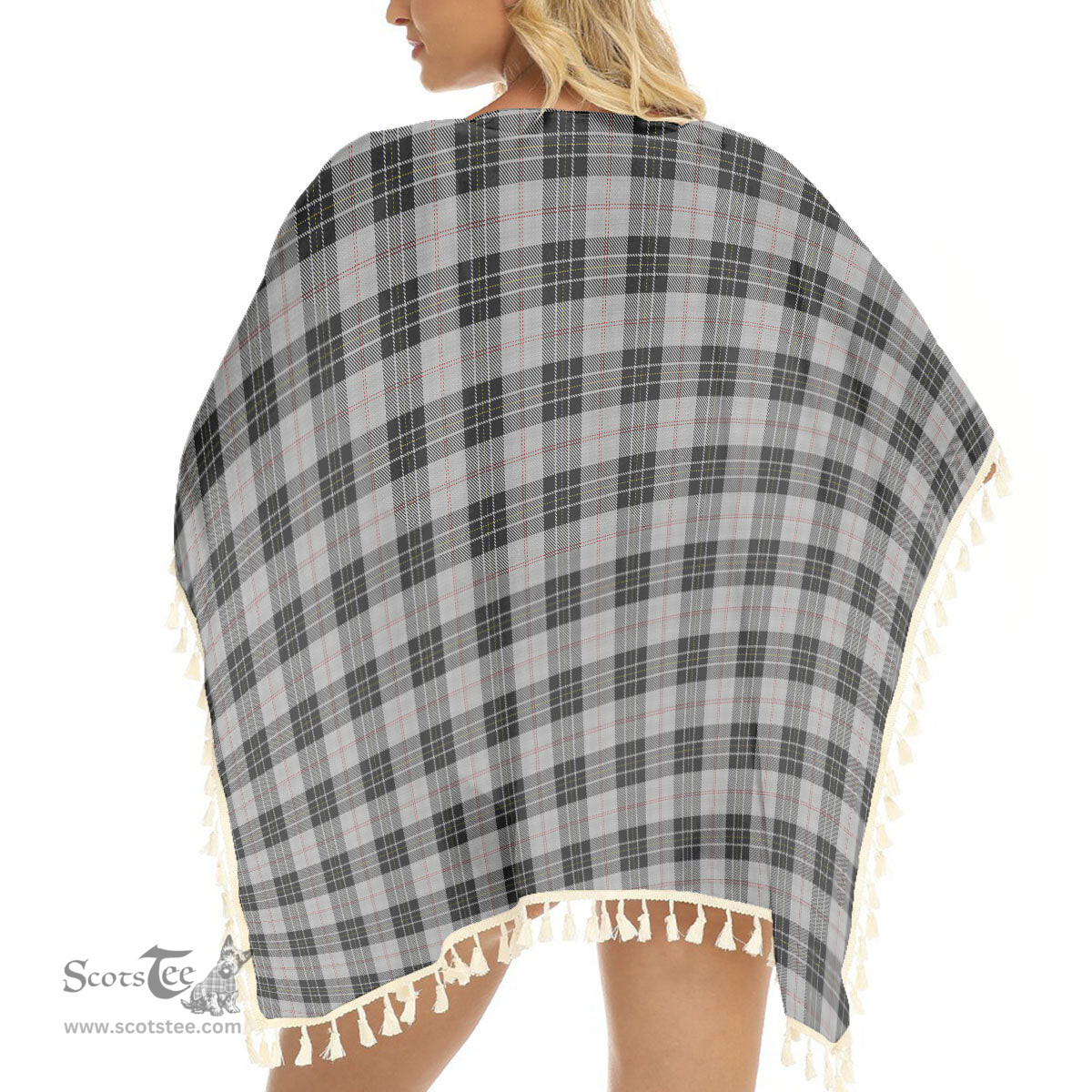 ScotsTee Shop Scottish McPherson Dress Tartan Square Fringed Shawl