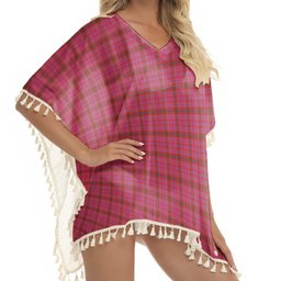 ScotsTee Shop Scottish Lumsden of Clova Modern Tartan Square Fringed Shawl