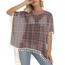 ScotsTee Shop Scottish Ogilvy or Drummond of Strathallen Tartan Square Fringed Shawl