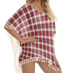 ScotsTee Shop Scottish MacFie Dress Modern Tartan Square Fringed Shawl