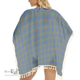 ScotsTee Shop Scottish Stewart of Appin Hunting Ancient Tartan Square Fringed Shawl