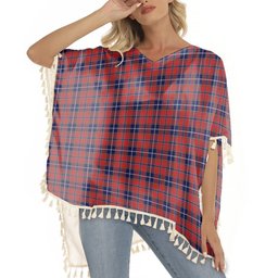 ScotsTee Shop Scottish Wishart Dress Tartan Square Fringed Shawl