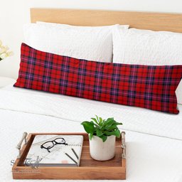 ScotsTee Shop Scottish Kelly of Sleat Red Modern Tartan Body Pillow