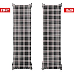 ScotsTee Shop Scottish MacPherson of Cluny Black and White Tartan Body Pillow