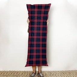 ScotsTee Shop Scottish Graham of Menteith Red Modern Tartan Body Pillow